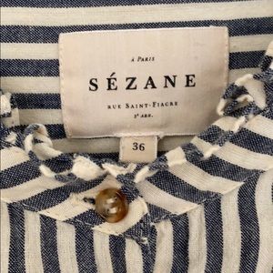 Sezane button shirt/blouse size 36